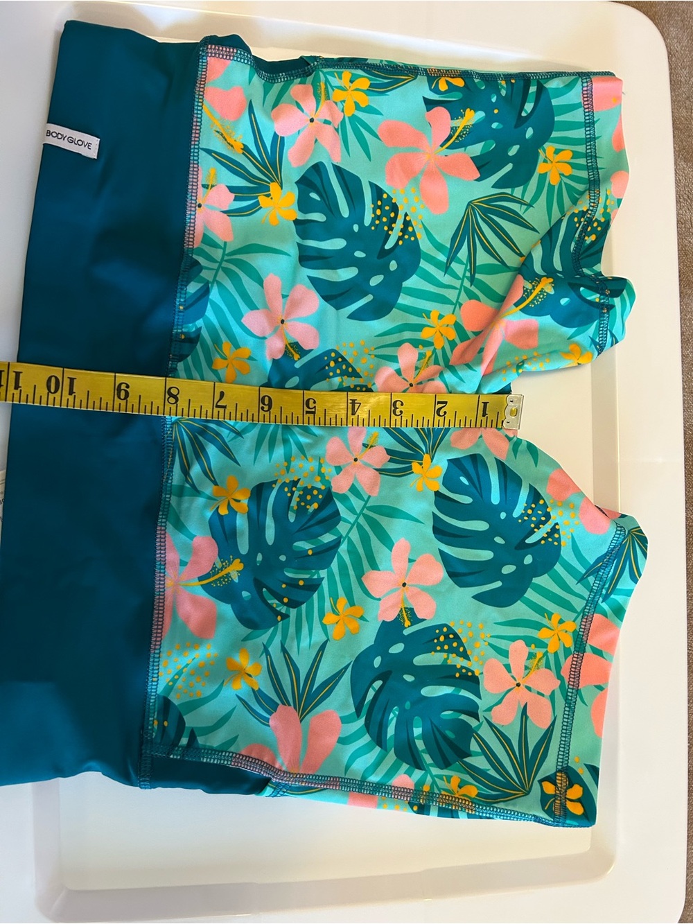 Body Glove SET Splash Shorts and Equalizer Bra Flor Nove/Sea Mist Size L NWT - Picture 7 of 14